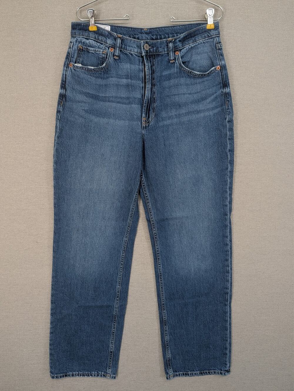 Gap Blue Jeans Size 30/10R Loose High Rise Straight -0726E134